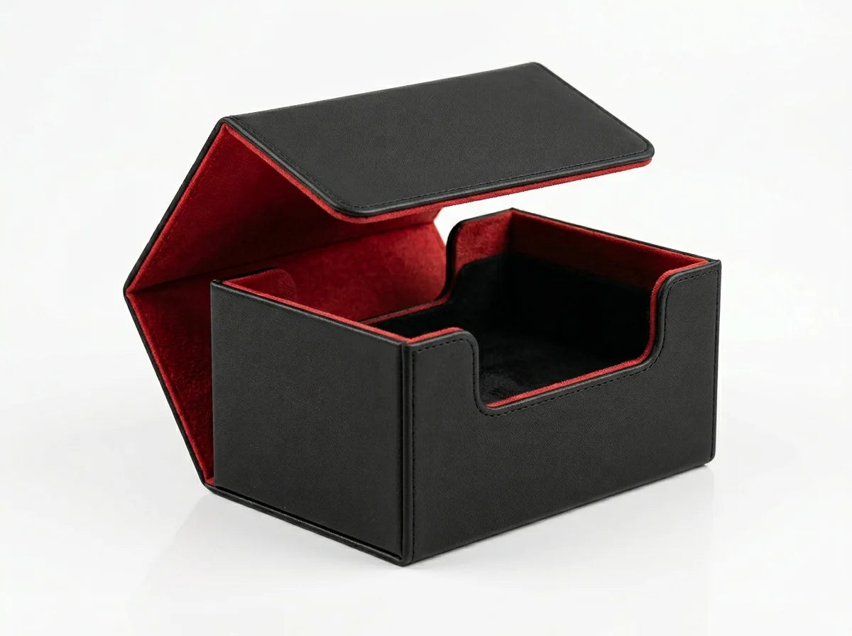 Magnetic Deck Box - PU Leather TCG Card Case with Magnetic Closure - Premium TCG Protection by Red Node