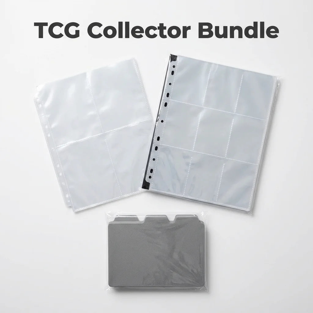 TCG Collector Bundle - Binder Pages + Binder Sheets + Foam Dividers | Red Node