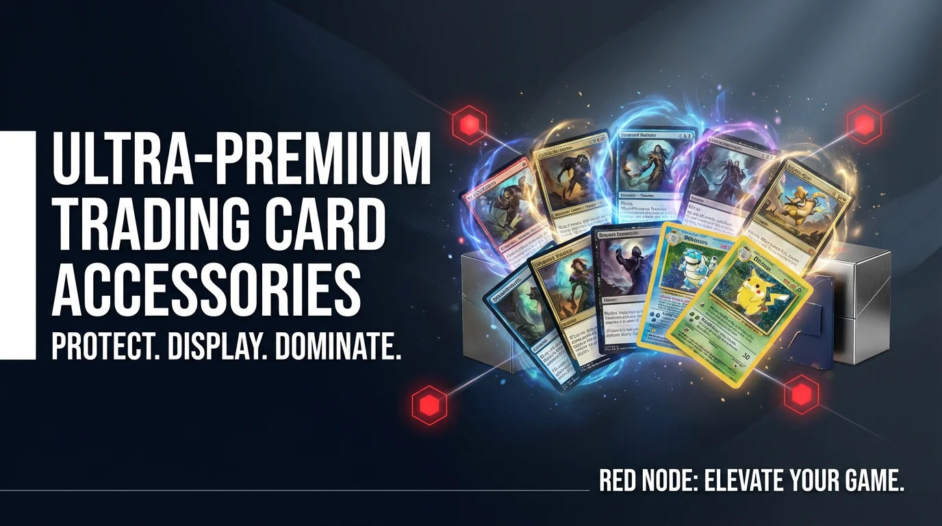 Red Node Hero Banner - Ultra-Premium Trading Card Accessories
