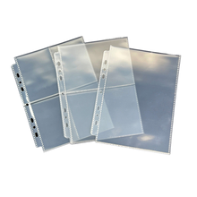 Trading Card Binder Pages A5 - 4-Pocket Sleeves 100-Pack (800 Pockets Total) - Premium TCG Protection by Red Node